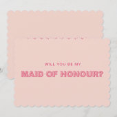 Schulpse rand contour meid van eer kaart (Voorkant / Achterkant)