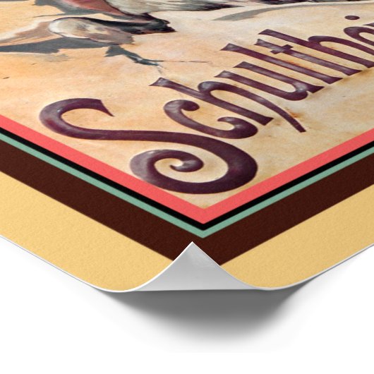  Schultheiss Bock Beer Ad Poster (Hoek)