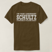 Schultz Surname Funny Team Familienaam Schult T-shirt (Design voorkant)