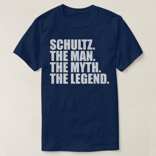 SchultzSchultz Achternaam Schultz Schul T-shirt (Design voorkant)