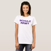 Schulz Army Women's American Apparel White Scoop N T-shirt (Voorkant volledig)