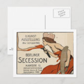 Schulz Berliner Secession Exhibition Vintage Briefkaart (Voorkant / Achterkant)