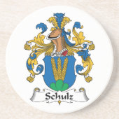 Schulz Family Crest Zandsteen Onderzetter (Voorkant)