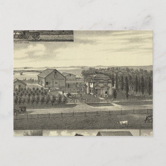 Schulz residentie, Nebraska Briefkaart (Voorkant)