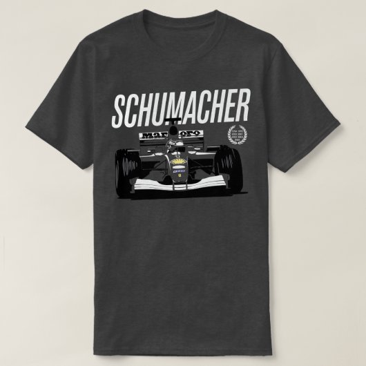 Schumacher 7 keer wereldkampioen t-shirt (Design voorkant)