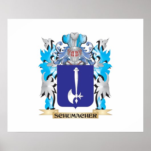 Schumacher Coat of Arms - Familie Crest Poster (Voorkant)