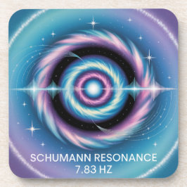 Schumann Resonance 7.83 Hz Plastic Coaster Set Bier Onderzetter