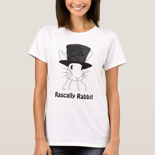 schunnig konijn t-shirt (Voorkant)