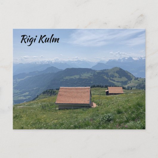 Schuren in Rigi Kulm Zwitserland Briefkaart (Voorkant)