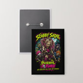 Schurftige Sadie – Paranormale Punks Button (Voorkant / Achterkant)
