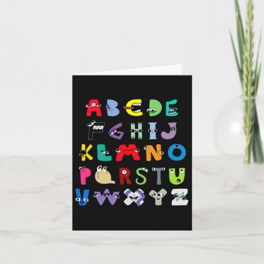 Schurk Letter Abc Leren Jongens Overeenkomen met K Kaart (Voorkant)