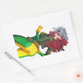Schurk Rechthoekige Sticker (Envelop)