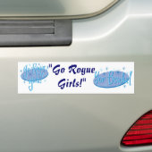 schurkenmeisjes bumpersticker (Op auto)