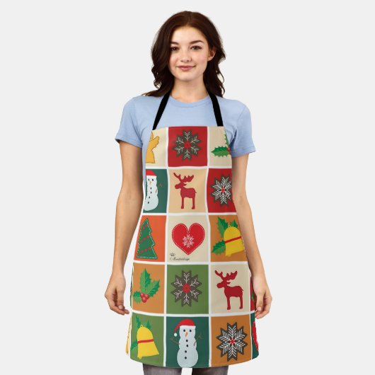 Schürze Weihnachtsmotive Schort (Gedragen)