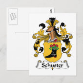 Schuster Family Crest Briefkaart (Voorkant / Achterkant)