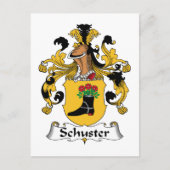 Schuster Family Crest Briefkaart (Voorkant)