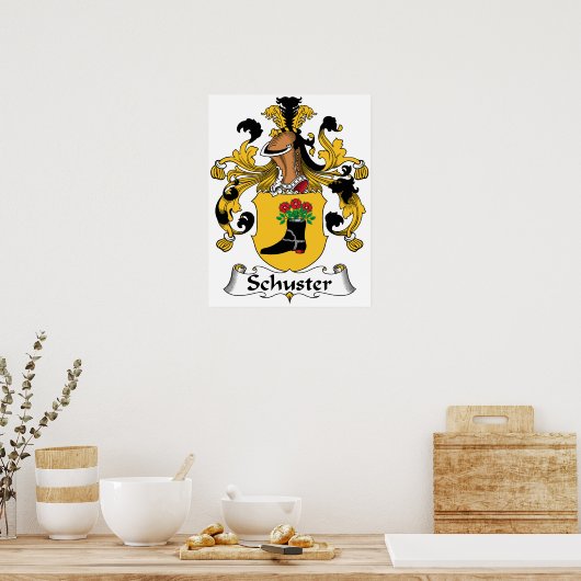 Schuster Family Crest Poster (Keuken)