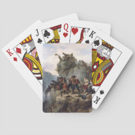 Schutters verdedigen een bergpas (Karl Lessing) Pokerkaarten