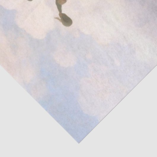 Schutters verdedigen een bergpas (Karl Lessing) Tissuepapier (Detail)