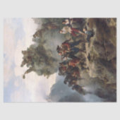 Schutters verdedigen een bergpas (Karl Lessing) Tissuepapier (Voorkant)