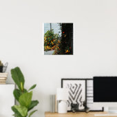 Schutting Bloemen Poster (Thuiskantoor)