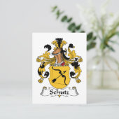 Schutz Family Crest Briefkaart (Staand voorkant)