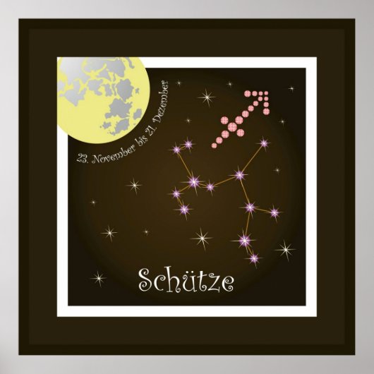Schütze 23. November bis 21. Dezember Poster (Voorkant)
