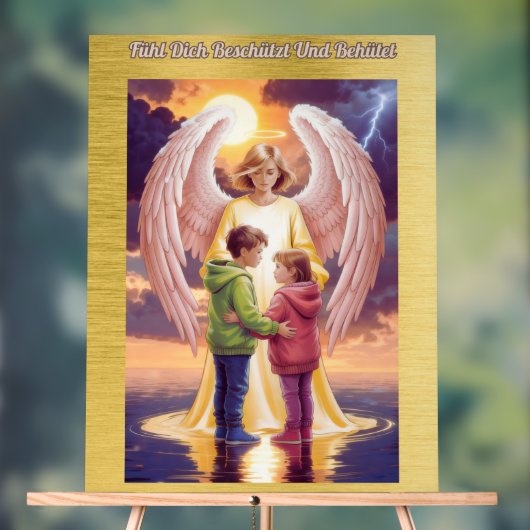 Schutzengel Acryl Bord (Neutraal)
