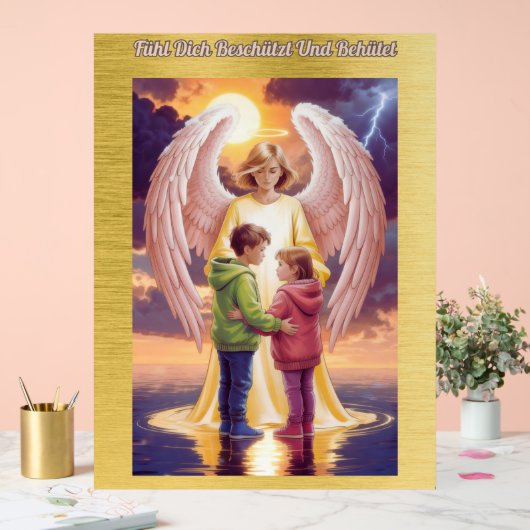 Schutzengel Acryl Bord (Huwelijk)