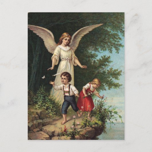 Schutzengel am Abhang 1 Briefkaart (Voorkant)