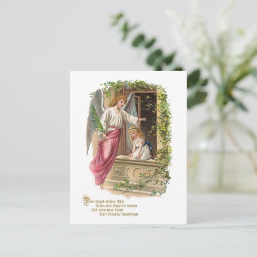 Schutzengel am Fenster Briefkaart (Staand voorkant)