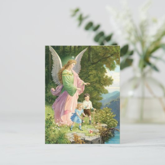 Schutzengel und Kinder Briefkaart (Staand voorkant)
