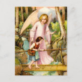 Schutzengel und Mädchen Briefkaart (Voorkant)