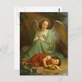 Schutzengel und schlafende Kind Briefkaart (Voorkant / Achterkant)