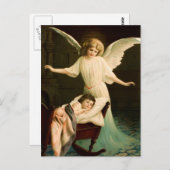 Schutzengel und schlafende Kind Briefkaart (Voorkant / Achterkant)