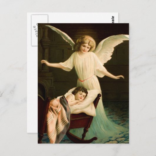 Schutzengel und schlafende Kind Briefkaart (Voorkant / Achterkant)