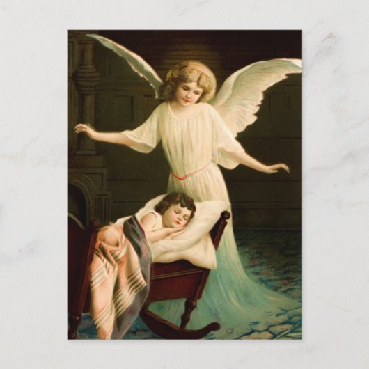 Schutzengel und schlafende Kind Briefkaart (Voorkant)