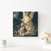 Schutzengel und zwei Kinder auf Brücke Vierkante Klok (Huis)