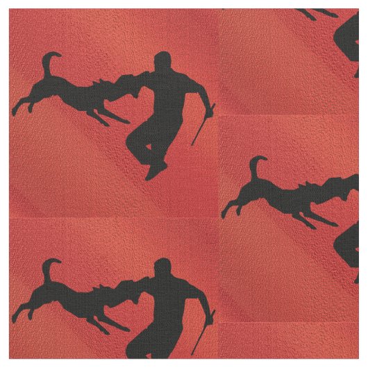 Schutzhund Dog Leaps Stof (Close Up)