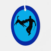 Schutzhund v5 metalen ornament (Voorkant links)