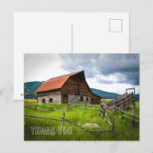Schuur Afbeelding Dank Je Wel Briefkaart (Voorkant / Achterkant)