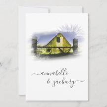 *~* Schuur Amerikaanse vlag RSVP QR AR19 bruiloft