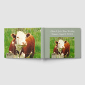 Schuur Bruiloft Koe Paar (Namen) Gastenboek (Volledig)