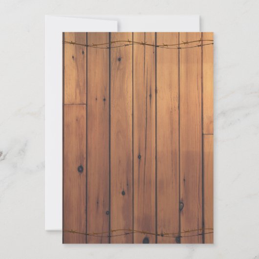 Schuur Bruiloft Muur Metselwerk Pot String Licht Kaart (Achterkant)