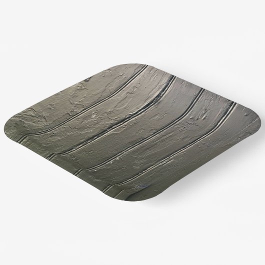 Schuur Door Rustieke Moderne Boerderij Zwart Chic Papieren Bordje (Gebogen)