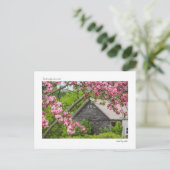 Schuur en bloesems Briefkaart (Staand voorkant)