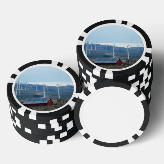 Schuur en windmolens pokerchips (Opstapeling)