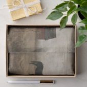 Schuur en zwart Paardenschilderij Decoupage Tissuepapier (Geschenk)