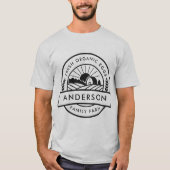 Schuur Familie Boerderij Boer Rond Decoratief T-shirt (Voorkant)