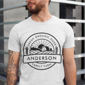 Schuur Familie Boerderij Boer Rond Decoratief T-shirt